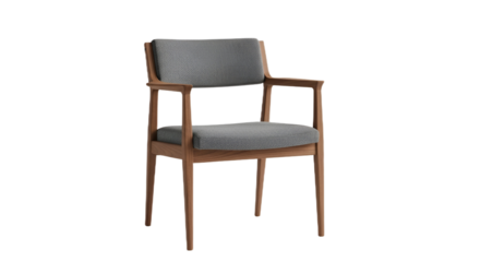 Modern Armchair Isolated on Transparent Background