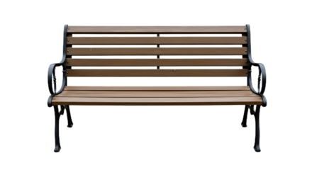 Park Bench Isolated on Transparent Background