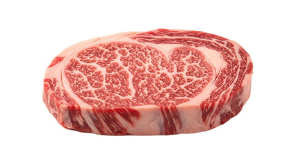 Wagyu Steak isolated on Transparent Background. Japanese food