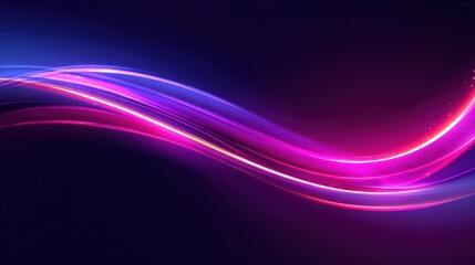 Cosmic Energy Flow Abstract with Magenta and Electric Blue