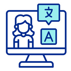 Translator  Icon Set Multiple Style Collection