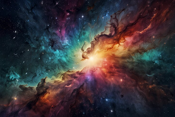Fototapeta premium background featuring galaxy stars and nebula