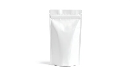Blank white foil pouch