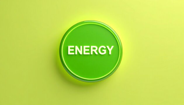 Illuminated Green Button, Energy