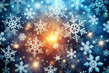 christmas background with snowflakes