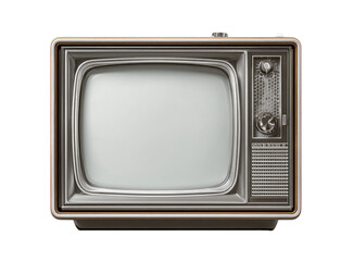 Retro television set, blank screen
