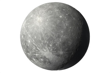 Mercury isolated tranaparant background