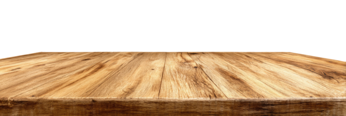 Close-up of a light brown wooden tabletop against a dark background