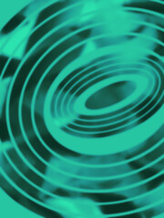 Retro technology poster abstract vinyl record themed illustration