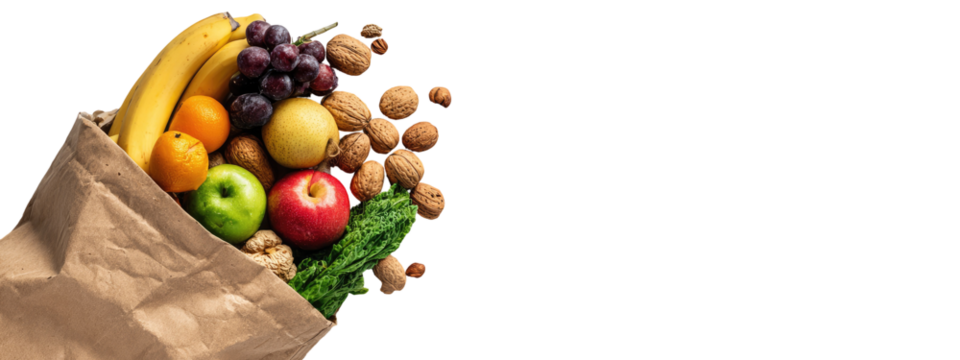 Brown paper bag filled with assorted fruits and nuts (2)