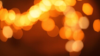 Fototapeta premium Abstract warm glowing bokeh lights in orange and yellow tones