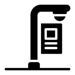 street lamp glyph icon