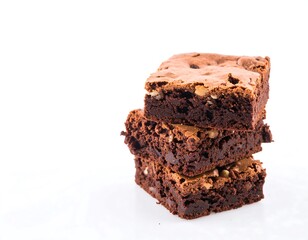 Stack of rich brownies (1)
