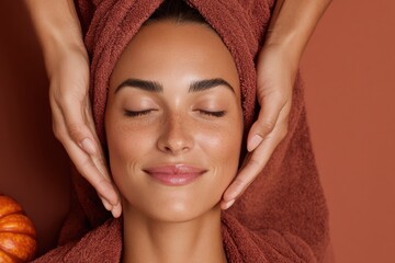 Premium Thanksgiving Pumpkin Spice Facial Treatment with Authentic Autumn Wellness for Millennial Skincare Marketing and Seasonal Lifestyle Content