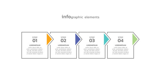 Vector infographic business template colorful design