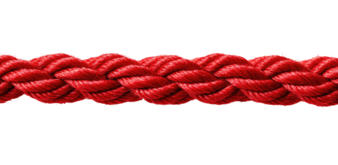 Close-up of a red braided rope (4)