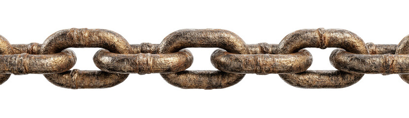 Obraz premium Aged metal chain links