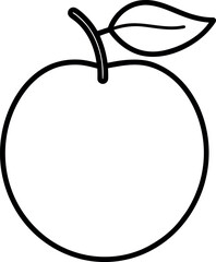 Davidson's Plum Minimal Line Drawing Vector Icon