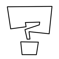 カクカクはてな（透明)