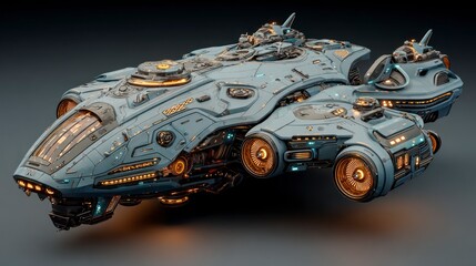 Futuristic spaceship design