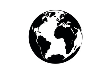 earth globe vector illustration