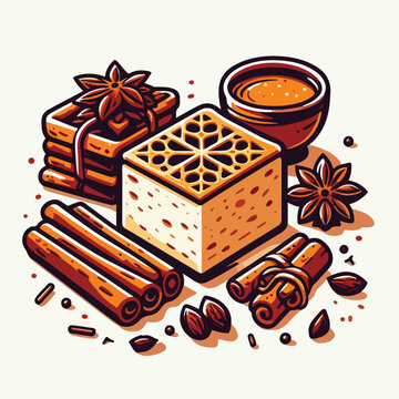 dessert, cinnamon, star anise, food, drink clip art preview