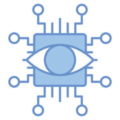 Artificial Vision Icon Set Multiple Style Collection