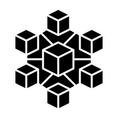 Blockchain  Icon Set Multiple Style Collection