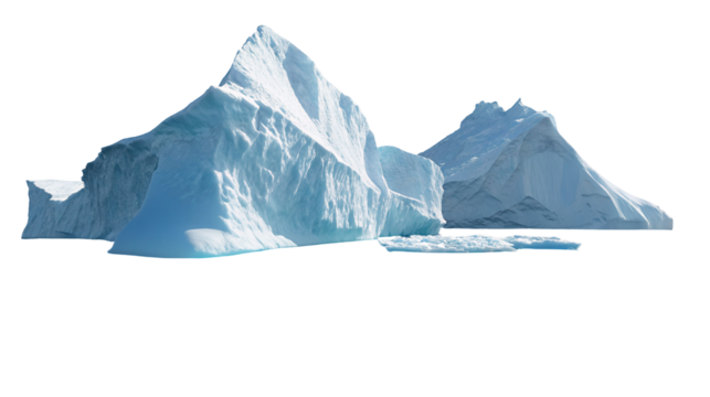 Majestic iceberg landscape in arctic waters showcasing frozen wonders and pristine icy formations