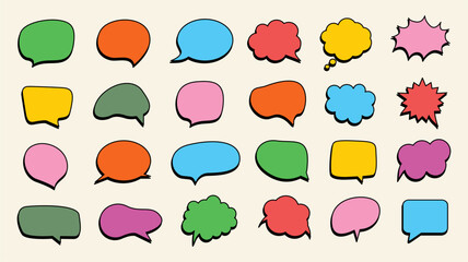 Fototapeta premium icon set speech bubble vector 