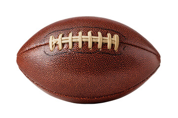 Close-up of a brown leather American football