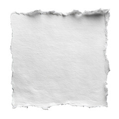 Obraz premium Blank torn square of white paper