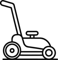Lawnmower Icon outline icon