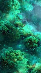 Naklejka premium Abstract Emerald Green Space Background