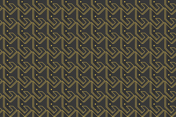 Geometric Line Connection Pattern