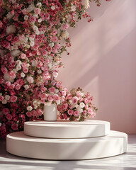 white wedding cake