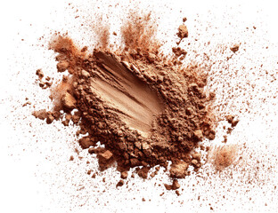 Powder explosion, light brown, cosmetic texture