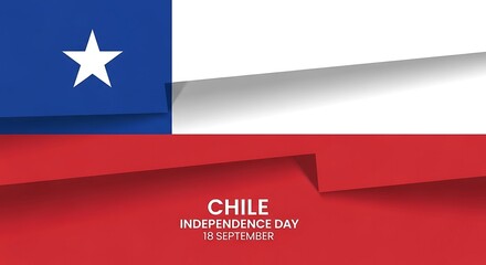 Chile Independence Day 2023:  Modern Flag Design Celebration