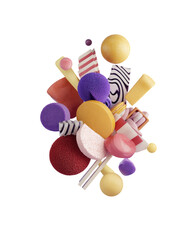Abstract colorful candy explosion