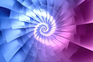 Abstract swirling spiral of blue and purple hues