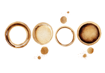 Beige circles,  overlapping,  watercolor effect,  abstract design