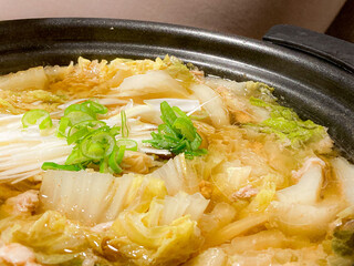 白菜と豆腐の鍋料理 / Hot Pot with Chinese Cabbage and Tofu