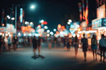 Obraz premium Blurred night fair scene (3)
