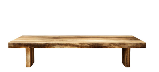 Simple rustic wooden shelf