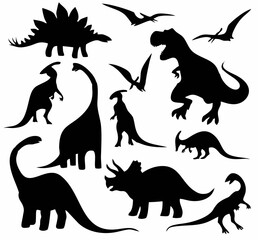 Dinosaurs Silhouettes.eps