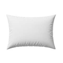 White Pillow on Transparent Background for Comfort and Rest in a Bedroom Environment