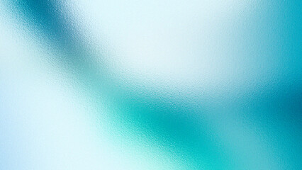 Abstract flowing wave of cool blue and teal colors with a soft textured gradient background