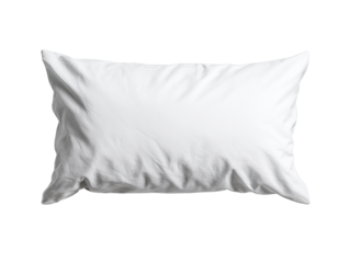 Blank white pillow, rectangular shape, soft texture