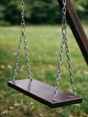 Swinging fun in the park outdoor playground photography natural setting relaxed perspective childhood joy