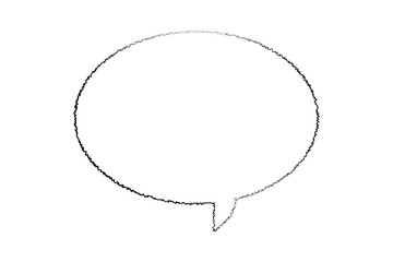 Speech Bubble - かわいい吹き出し、手書き風、ベクター素材
